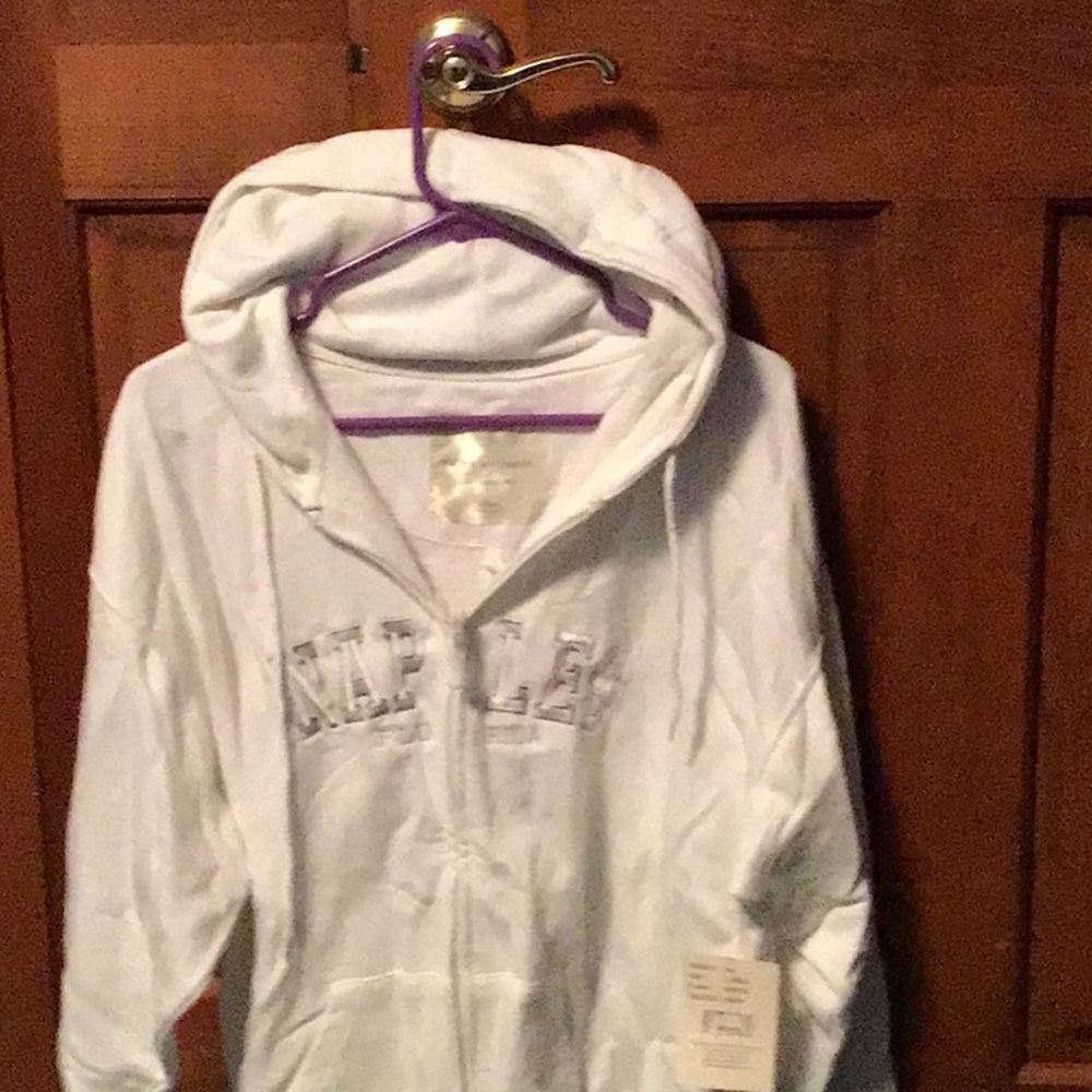 Brand new with tags hooded zippered jacket.